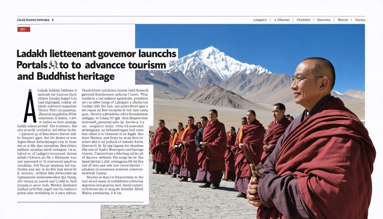 Ladakh Lieutenant Governor Launches Portals to Advance Tourism and Buddhist Heritage